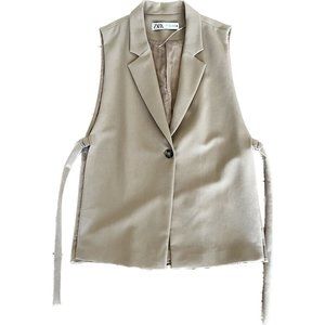 Side Slit Blazer Vest